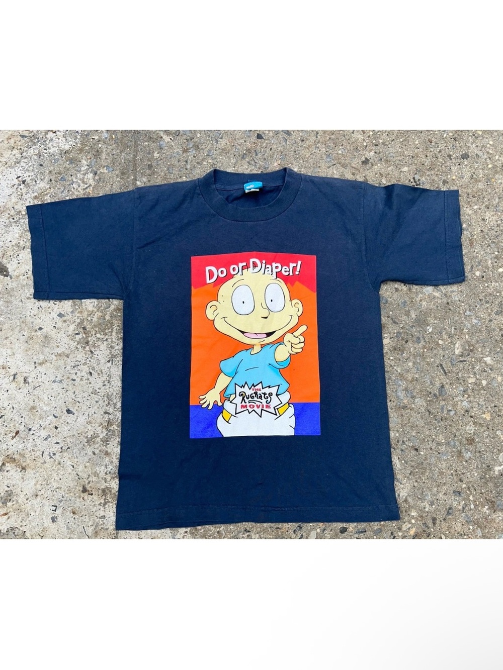 Vintage 1997 Nickelodeon Rugrats Do Or Diaper Rugrats Movie Shirt Kids L NEW